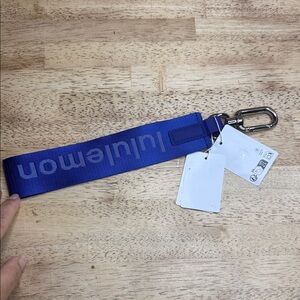 Lululemon Athletica Blue Key Holder with Silver Clip